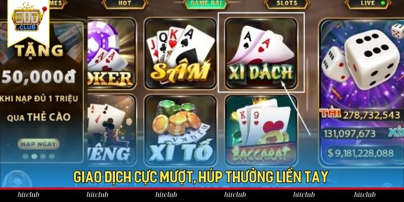 Giao dịch cực mượt, húp thưởng liền tay